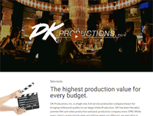 Tablet Screenshot of dkproductions.com